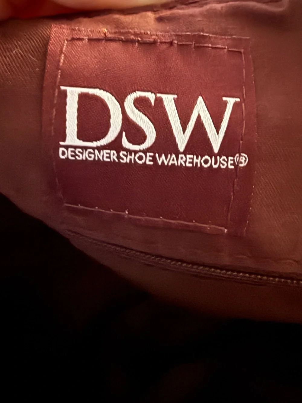 DSW Maroon Corduroy Duffel with Tan Leather Trim